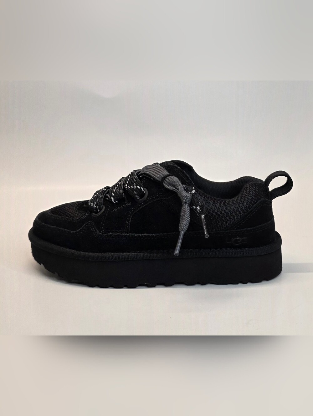 New LO LOWMEL BLACK SUEDE TEXTILE SPORTTY SHOES WOMEN'S SNEAKERS SIZE US 6